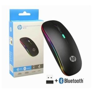 HP W10 Wireless RGB Bluetooth Rechargeable Slim Mouse (Type-C)